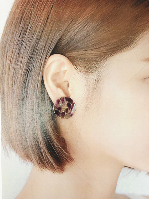 2月 誕生石系列 - 紫水晶  耳夾 / 耳針耳環 第4張的照片