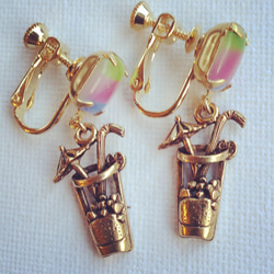 Vintage cocktail earring 1枚目の画像