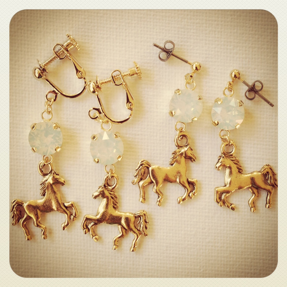 horse earring 2枚目の画像