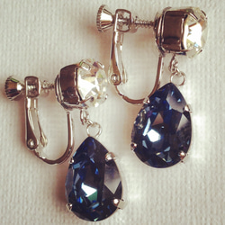 denim blue earring 1枚目の画像