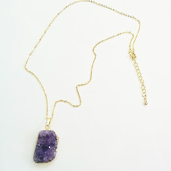 限定amethyst druzy pendant 2枚目の画像