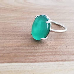 green onyx ring 1枚目の画像