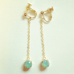 swing.earring(Pacific opal) 1枚目の画像