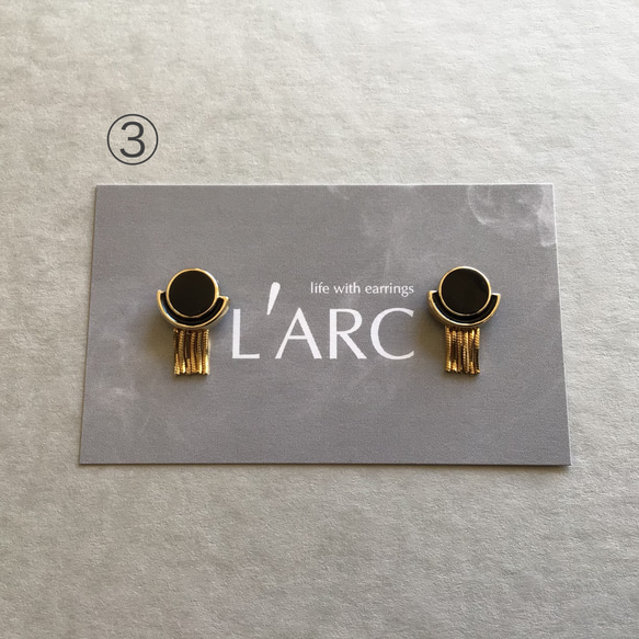 mini-chain pierce/イヤリング対応可　L'ARC 4枚目の画像