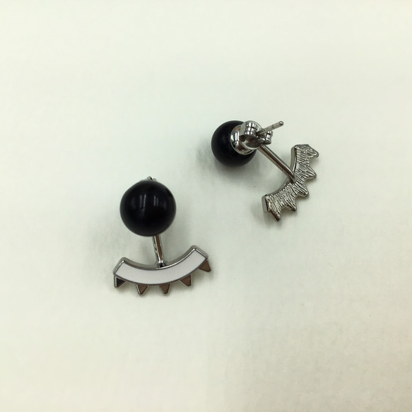 jagged & round pierce -black- /L'arc 4枚目の画像