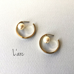 pearl hoop pierce /L'arc 1枚目の画像