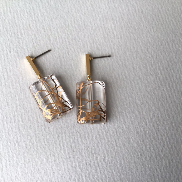 <15%off SUMMER SALE>acrylic clear pierce / L'ARC 2枚目の画像