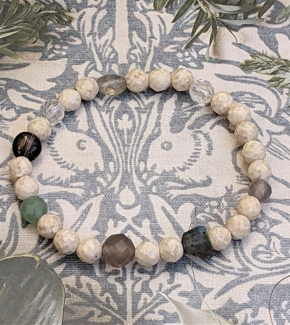 ◆◆一点もの◆◆No.353　グレーオニキス　アースカラーでリラックスした一日を◆◆（15㎝）