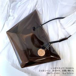 全11色 いつもの トートバッグ M クリアバッグ クリア 透明｜acp hnd Creema店 受注生産 納期2~4週 2枚目の画像
