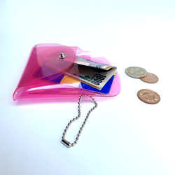 全11色 レター 財布 ジャスト コンパクト財布 クリア 透明 彩り添えるPVC acp pst Creema店 8枚目の画像