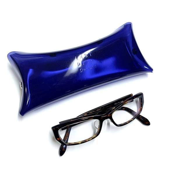 全11色 キューブメガネケース ワイド 眼鏡ケース 彩り添えるクリアPVC 透明 軽量｜acp pst Creema店 3枚目の画像