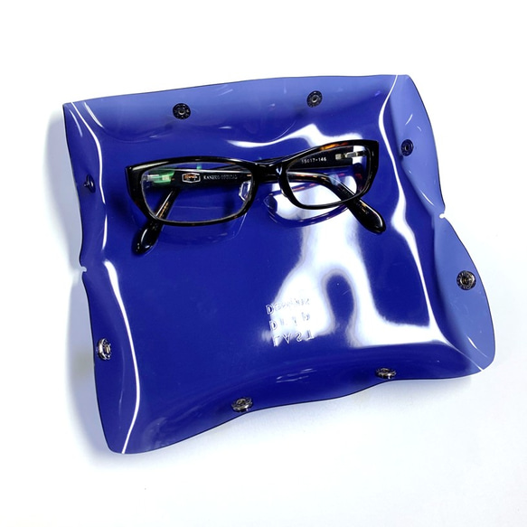 全11色 キューブメガネケース ワイド 眼鏡ケース 彩り添えるクリアPVC 透明 軽量｜acp pst Creema店 6枚目の画像