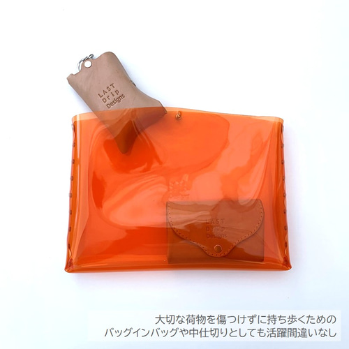 TREASURE クリアバッグ　レッド クリアバッグ 赤 レッド ショルダー トート 2way 防水 プール