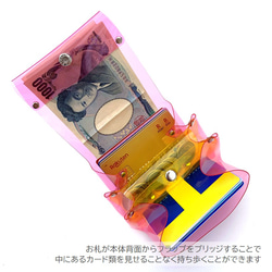 全11色 アコーディオン財布 コンパクト ミニ財布 クリア 透明｜acp hnd Creema店 受注生産 納期2~4週 7枚目の画像