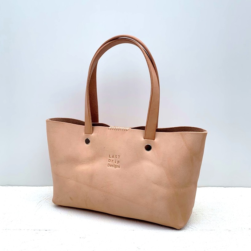 1枚革 トートバッグ ミニワイド 兼用 牛革 レザー ヌメ革 本革 日々を刻む日記帳 nfl hnd Creema店