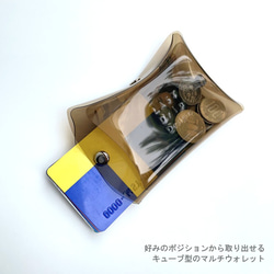 全11色 ミニ財布 コンパクト財布 小さい財布 彩り添えるクリアPVC 透明 軽量｜acp pst Creema店 2枚目の画像