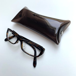 全11色 キューブメガネケース ジャスト 眼鏡ケース 彩り添えるクリアPVC 透明 軽量｜acp pst Creema店 7枚目の画像