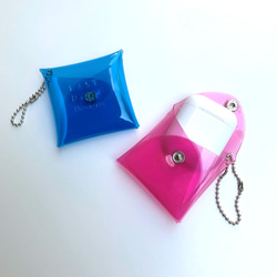 全11色 airpods マルチケース ポーチ クリア 透明 彩り添えるPVC acp pst Creema店 2枚目の画像