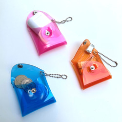 全11色 airpods マルチケース ポーチ クリア 透明 彩り添えるPVC acp pst Creema店 4枚目の画像