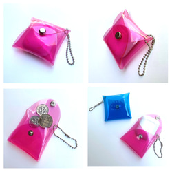 全11色 airpods マルチケース ポーチ クリア 透明 彩り添えるPVC acp pst Creema店 5枚目の画像