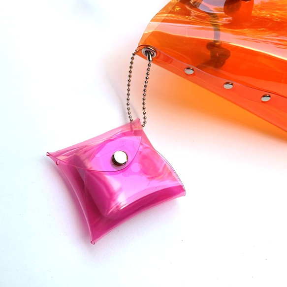 全11色 airpods マルチケース ポーチ クリア 透明 彩り添えるPVC acp pst Creema店 1枚目の画像