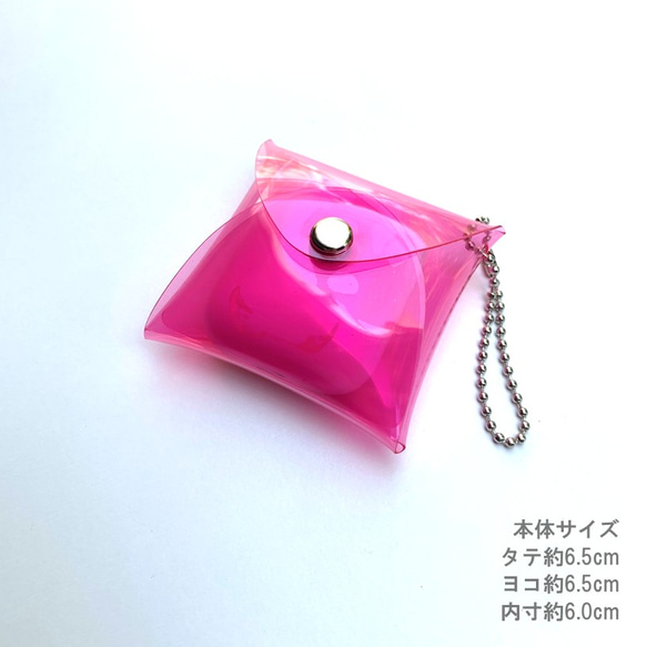 全11色 airpods マルチケース ポーチ クリア 透明 彩り添えるPVC acp pst Creema店 6枚目の画像