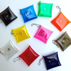 全11色 airpods マルチケース ポーチ クリア 透明 彩り添えるPVC acp pst Creema店 7枚目の画像