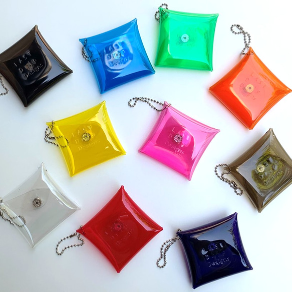 全11色 airpods マルチケース ポーチ クリア 透明 彩り添えるPVC acp pst Creema店 7枚目の画像