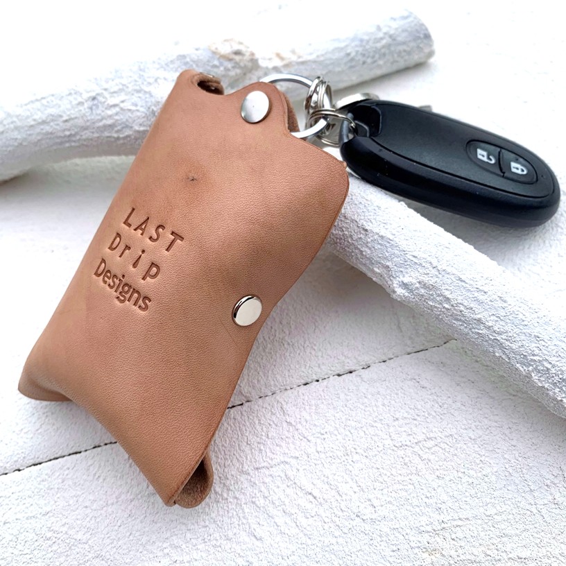 キューブ キーケース スマートキー 牛革 レザー ヌメ革 本革 日々を刻む日記帳 nfl pst Creema店