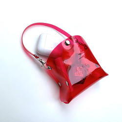 “免運費”全 11 種顏色 [Cube pouch SS，豐滿的輪廓和可愛的排列] 四季透明 PVC 第1張的照片