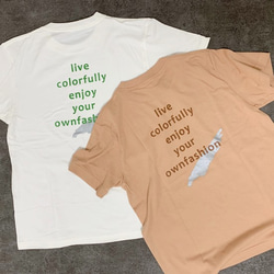 【SALEサイズ限定価格】新作WEEK2021　バックプリント　ロゴ　シルクスクリーンプリント半袖Tシャツ 4枚目の画像