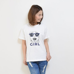 【数量サイズ限定SALE】新作WEEK2021　サングラスGIRL　青紫　シルクスクリーンプリント半袖Tシャツ 8枚目の画像