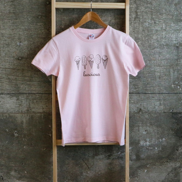 半袖Tシャツ アイスクリーム柄 ice cream ガールズ レディース