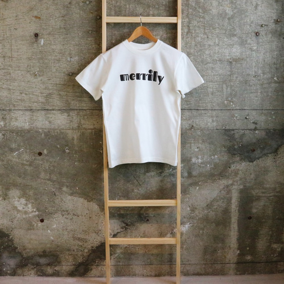 半袖Ｔシャツ　ロゴＴ　merrily　レディース　白　送料無料　016 5枚目の画像