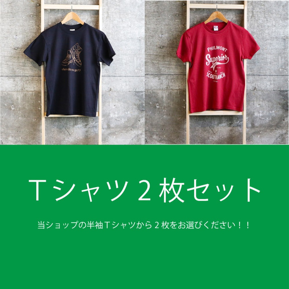 半袖Ｔシャツ　2枚セット　メンズ　レディース　ユニセックス　キッズ　 1枚目の画像