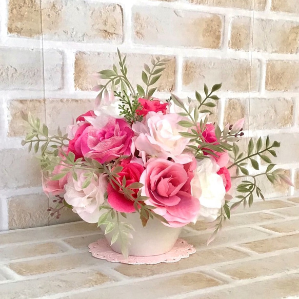 アートフラワー ブーケ 造花 作り方 花 ハンドメイド 薔薇 バラ 【公式