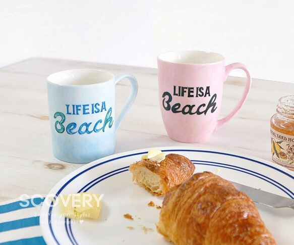 LIFE IS A Beach マグカップ（ライフ イズ ア ビーチ） 1枚目の画像