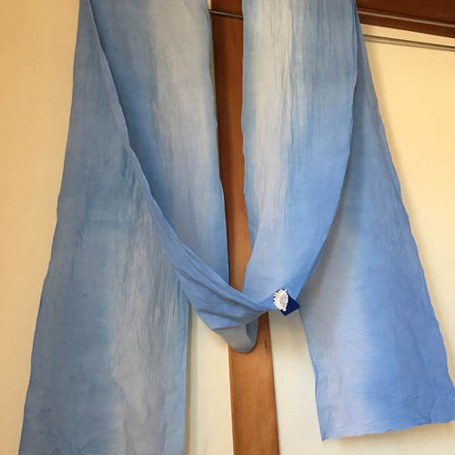 青とグレー〜【手染】さらしおんぶ&だっこ紐 スリング・抱っこひも