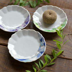 九谷焼】淡いグラデーションの小皿 2枚セット(紺/藤) 小皿 織窯 通販