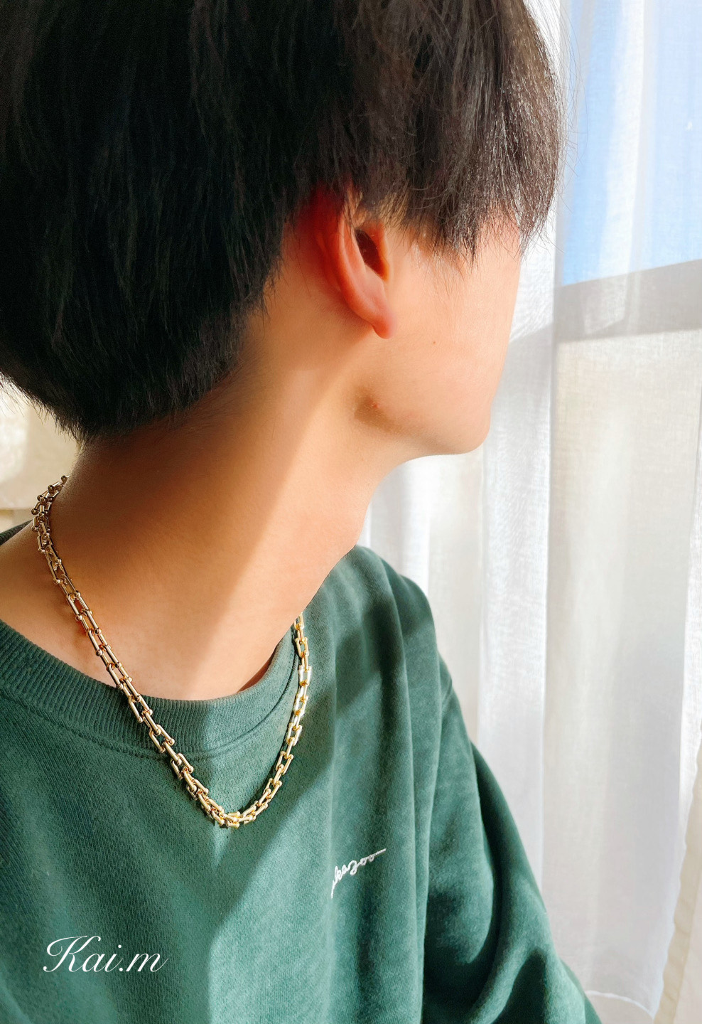 再再販 受注制作 【ALL14kgf】U字チェーンボリュームネックレス