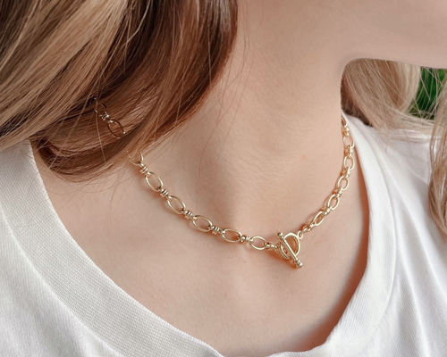 Wing bling☆[14kGold] Culene ネックレス _全2種 double pull design 天然石ネックレス 21種類宝石展開 14kgf