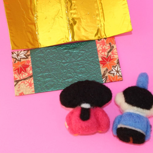 専用) 羊毛フェルト 桃の節句 トイプードルちゃんのひな祭り飾り 専用