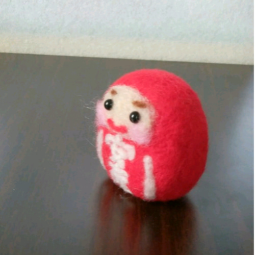 安産祈願ダルマさん 羊毛フェルト ミニタ イサム 通販 4692769｜Creema
