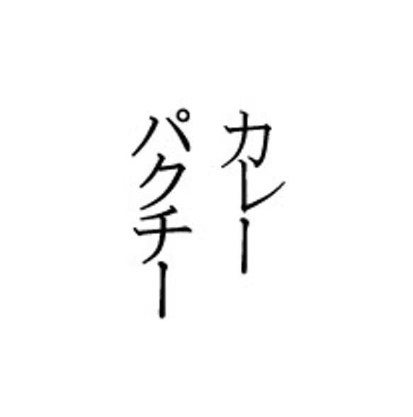 Yuukorin様専用のオーダーページ　切り文字ピアス「パクチー」「カレー」 1枚目の画像