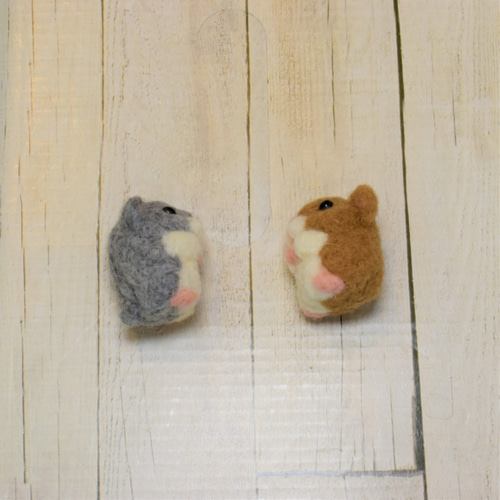 ちょこぴー ハムスター 羊毛フェルト ハンドメイド 【世界に一つだけのうちの子ミニチュア】 羊毛