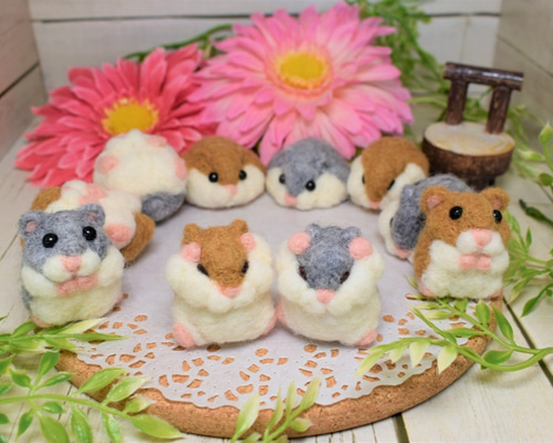 370 sorio 羊毛フェルト ハムスター 370 sorio様専用 羊毛フェルト ハムスター