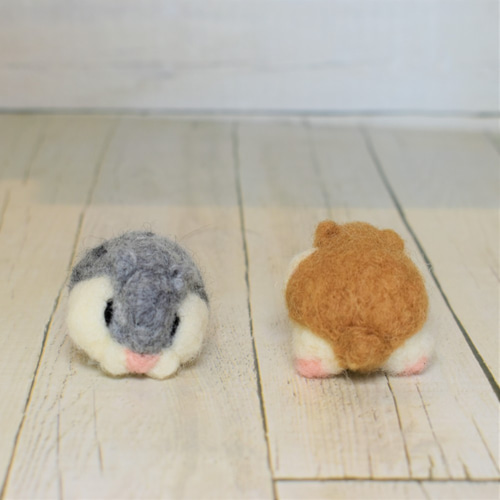ちょこぴー ハムスター 羊毛フェルト ラストおひとつ！！！ 羊毛フェルト ハムスター ノーマル