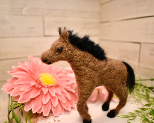 羊毛チクチク様♡専用 済み ちくちく動物園 馬 羊毛フェルト RE：work 通販 11258971｜Creema