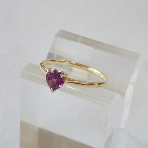 最高級品質 ハートシェイプ リング ハートシェイプピンクカラーリング ※ ピンクダイヤモンドリング