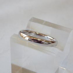 結婚指輪セット　Pt900　甲丸リング 2枚目の画像